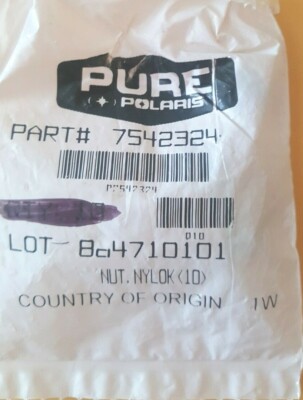 【No.226】オーダー可能 Polaris Ranger, Outlaw, Sportsman NOS Nylock Nut 7542324 Qty. 3