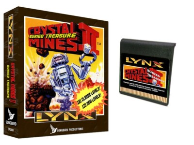 Crystal Mines II: BURIED TREASURE sequel for Atari Lynx BRAND NEW Songbird