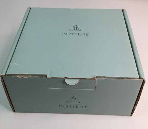 Partylite ARBOR BREEZE quadratisch 7 Zoll klares Glas geprägtes Blatt schwimmende Schüssel - Bild 9 von 9