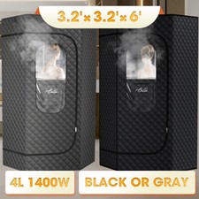 Advanced Home Infrared Steam Sauna,1400W 4L Full Size Sauna Home Spa W/ Remote