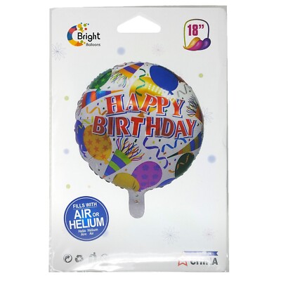 Unique Industries Folienballon „Feliz Cumpleaños“ – 45,7 Cm, Mehrfarbig, Für Geburtstagsdeko