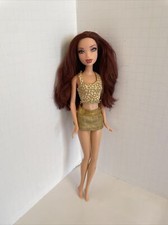 Barbie My Scene Club Disco Chelsea Doll Gold Star Top Belted Skirt