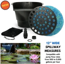 Pond Filter/ Waterfall Spillway for Small/ Medium Pond Fish Koi Stock Tank Pool