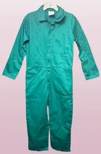 Size Small Condor Flame Resistant Green Coveralls Welding Jumpsuit 100% Cotton