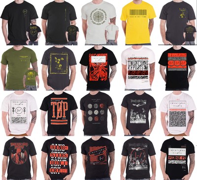 Official 21 Twenty One Pilots T Shirt Band Logo Trench Clique Clancy 
