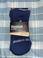 NEW Reebok All Sport Socks - Blue Medium 4-8 Youth/5-10 Women-R