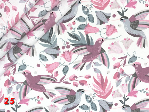 COT FITTED SHEET PATTERNED 100% cotton BED COVER 60x120 70x140 jungle flowers - Picture 26 of 63