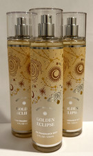 3 Bath  Body Works Fine Fragrance Mist Body Spray - GOLDEN ECLIPSE