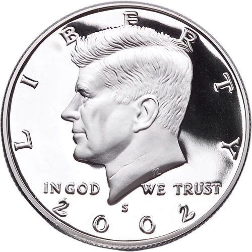 2002 -S Kennedy half dollar Gem DCAM Proof 90% Silver