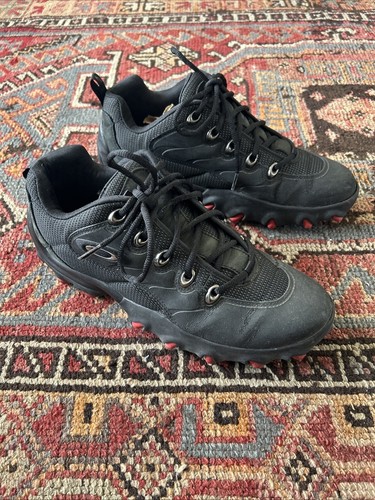 Vintage 90s Oakley Teeth Chunky Outdoor Hiking Shoes Mens Sz 12 Skull & Cross - Afbeelding 1 van 13