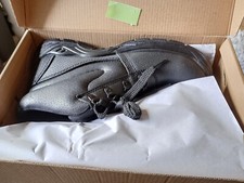 Warrior S1P black leather steel toe-cap/midsole safety work boot