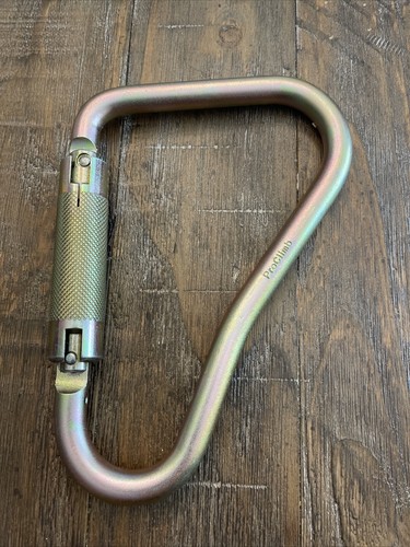 Proclimb Karabiner, Stahl, 2 7/64 Zoll Toröffnung, 8 Zoll Länge, Auto-Lock 3600 Pfund