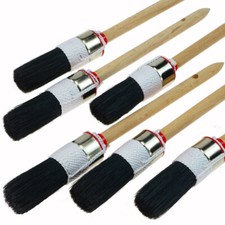 ROTIX 6 St&uuml;ck Profi-Ringpinsel &Oslash; 25 mm Gr&ouml;&szlig;e 4 Rundpinsel Lackierpinsel
