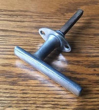 1920s 1930s DOOR HANDLE  vtg antique exterior non locking