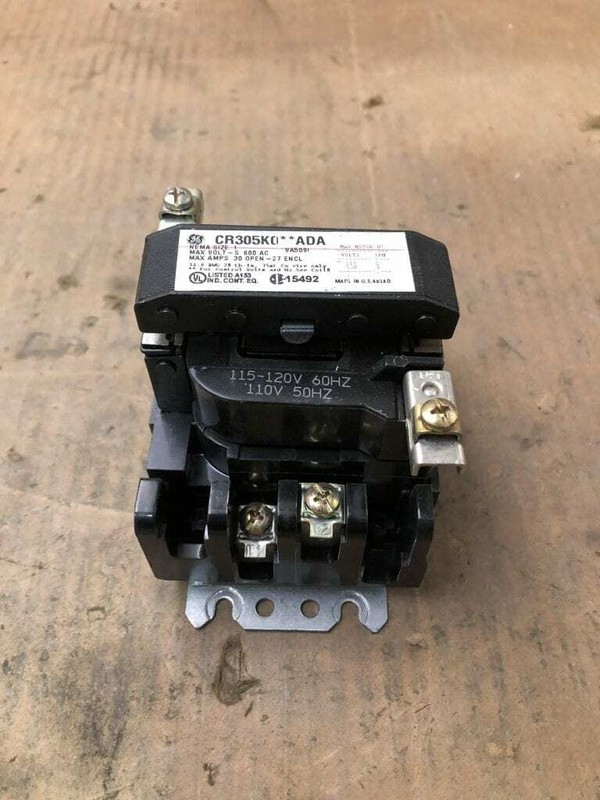 GE CR305KO**ADA Size 1 30A Contactor 600VAC 115-120V ; 110V 50/60Hz Coil (LOT...