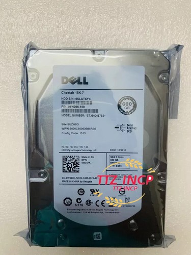 NEW Dell 0W347K W347K ST3600057SS 600GB 15K 3.5 " SAS HDD Hard Drive 9FN066-150 - 第 1/2 張圖片