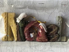 UNIQUE NOEL NATIVITY SCENE CHRISTMAS ORNAMENT.