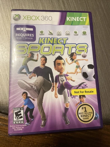 Kinect Sports (Xbox 360, 2010) Case, Manual And Disc, Free Shipping