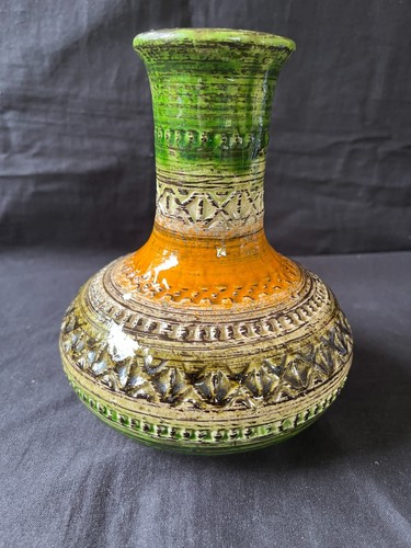 Ancien vase Bitossi Aldo Londi pour émail Raymor Sahara 6" Italie - Photo 4 sur 8