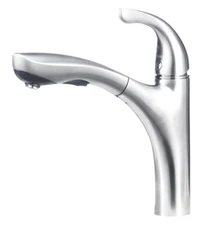 Blanco Hiland Single Lever Kitchen Faucet w Pullout Spray Stainless Steel 441503