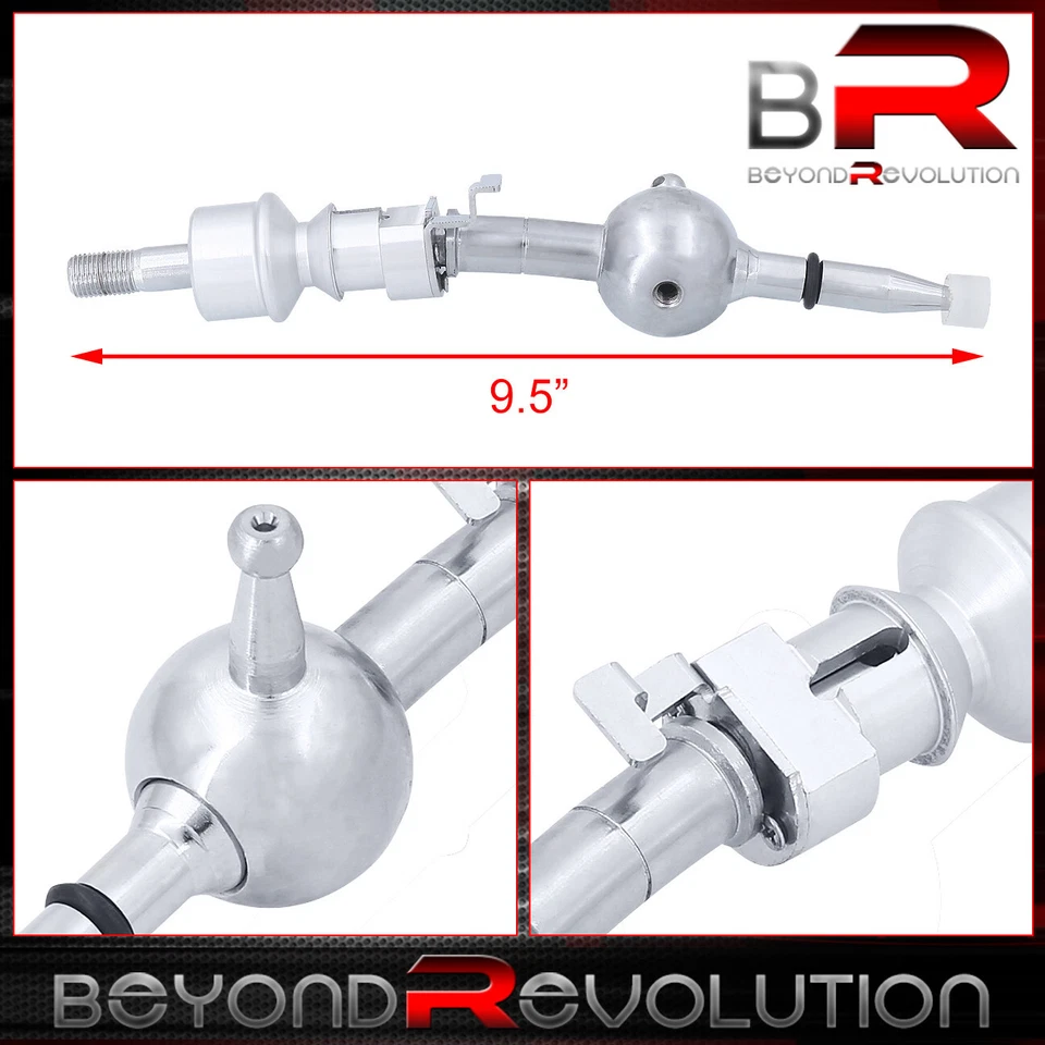 For 2001-2003 Pontiac Sunfire Steel Alloy Short Shifter Chrome Blue - Image 2 of 3