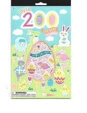 2 Easter Theme Sticker Lots, 200 in Each, New, 2018