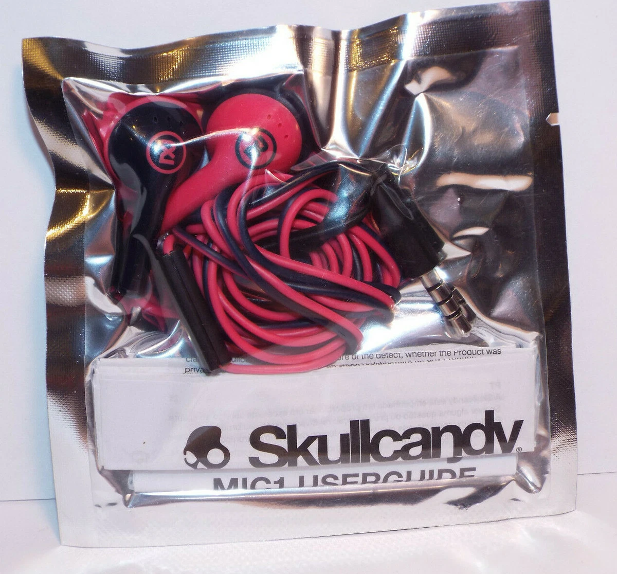 Skullcandy 2XL Offset Earbuds Pink Black with Inline Mic model X20FHQ 861