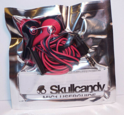 Skullcandy 2XL Offset Earbuds Pink / Black, with Inline Mic model X20FHQ-861