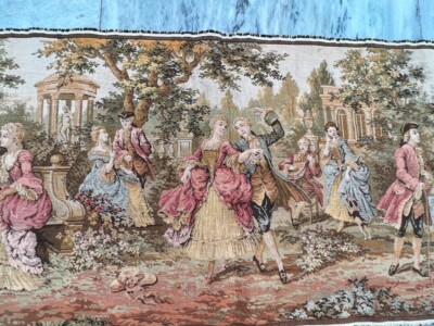 Vintage French Tapestry Medieval Pictorial Wall Decor Tapestry 2x5 ft Free Ship eBay