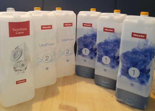 Miele Waschmittel Ultra Phase 1 und 2, 5Stück Plus 1mal Twindos Care alles NEU !