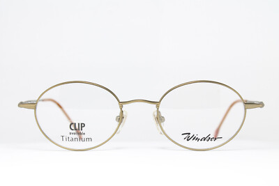 WINDSOR 821-4 Brendel  Vintage Brille Bril Gafas Lunettes Titanium Bronze Panto