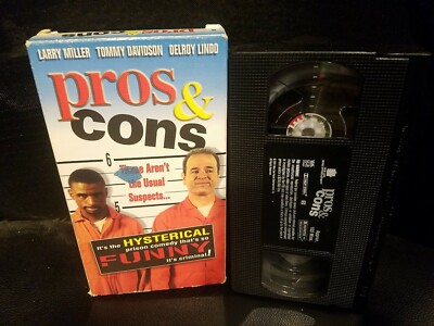 #ad PROS amp; CONS PRISON COMEDY LARRY MILLER TOMMY DAVIDSON VHS VIDEO $9.99