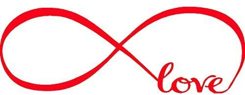 Infinity Symbol Word Love vinyl Wall Art Sticker Decals Home Art ...