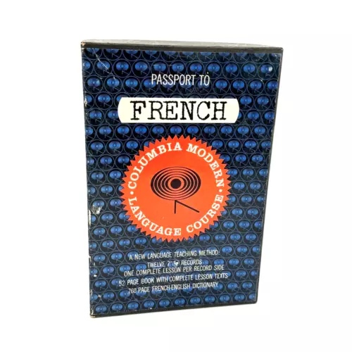 Passport to French Columbia Modern Language Course 45RPM Records Complete