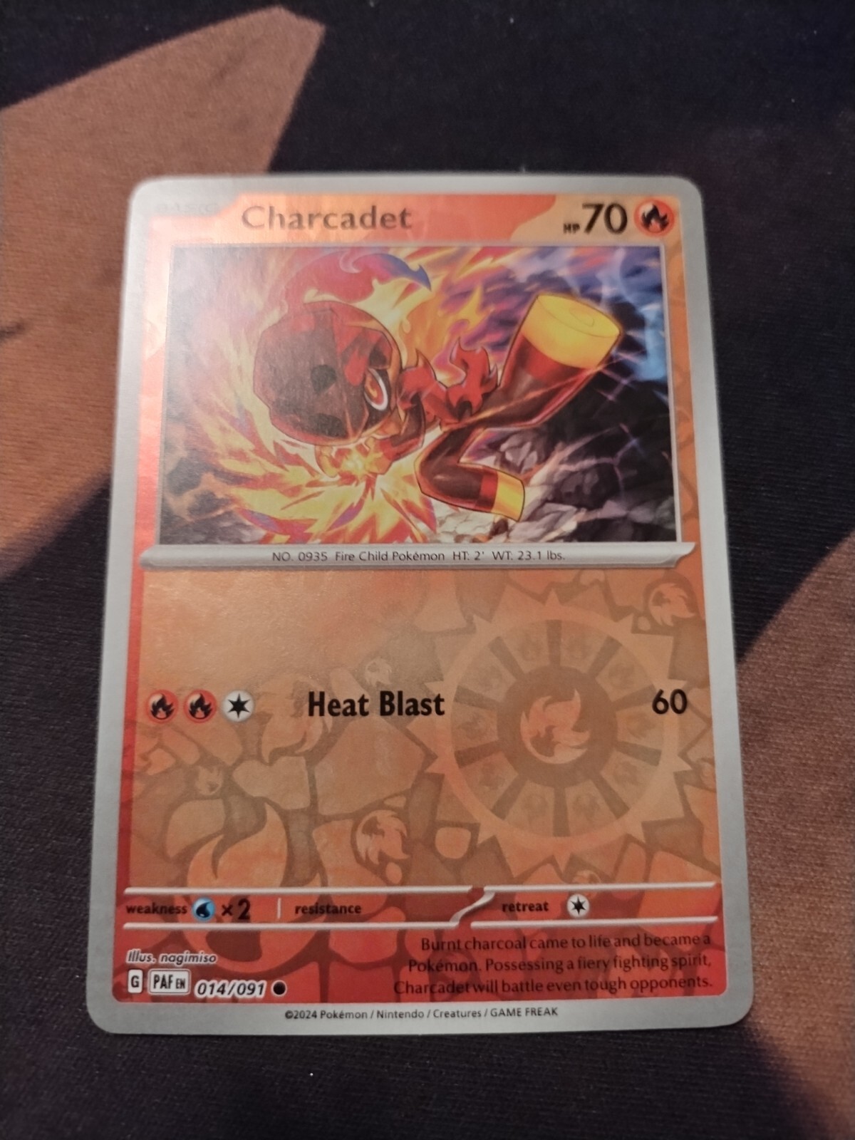 Charcadet 014/091 Sv: Paldean Fates Reverse Holo-NM