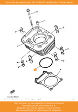 YAMAHA O-ring, 93210-89447 OEM XT350 TT350 XV750 YFM450