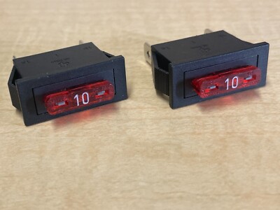 2X Panel Mount ATC Blade Automotive Fuse Holder Truck Motorcycle Boat 12 Volt
