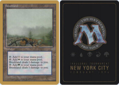 4x Brushland - Eric Tam - 1996 ~ Near Mint Pro Tour B MTG Magic x4 4 UltimateMTG