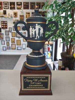 GOLF PERPETUAL TROPHY CUP AWARD CAMEO MALE 16 YEARS P~90611k