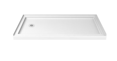 DreamLine SlimLine 36 x60 x2.75 Single Threshold Left Rectangle Shower Pan Base
