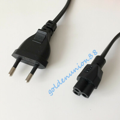3Prong AC power cord  2.5A 250V~2Pin EU Europe Plug wire cable 