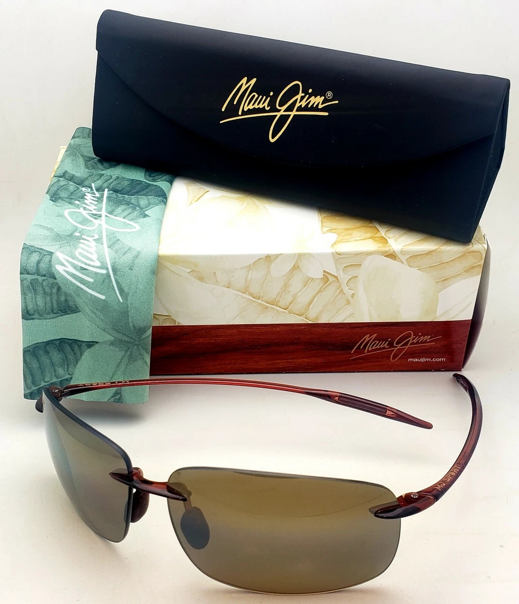 Polarized MAUI JIM Sunglasses BREAKWALL MJ H422 26 63 13 Rootbeer w Brown Lenses