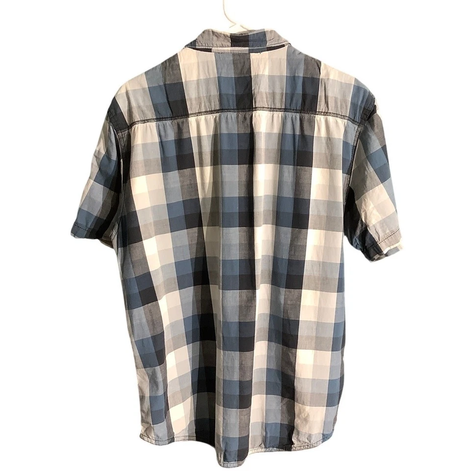 Camisa Fox Racing para niños con botones talla XL — cuadros, cuello, manga corta Foto 2 de 4