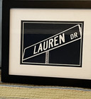 Lauren Your Name on street sign- framed photo — photo 1