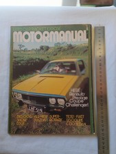 Motor Manual Magazine Fiat 128 130 Renault R15 R17 Mazda Luce Go Accessories