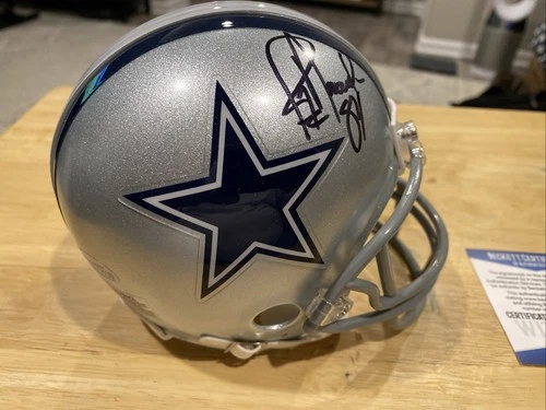 Jay Novacek Dallas Cowboys Signed Autographed Mini Helmet Coa Beckett