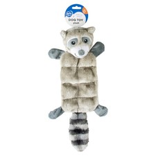 Duvo+ Hundespielzeug Waschb&auml;r Pl&uuml;sch grau quietschend 8 Quietscher