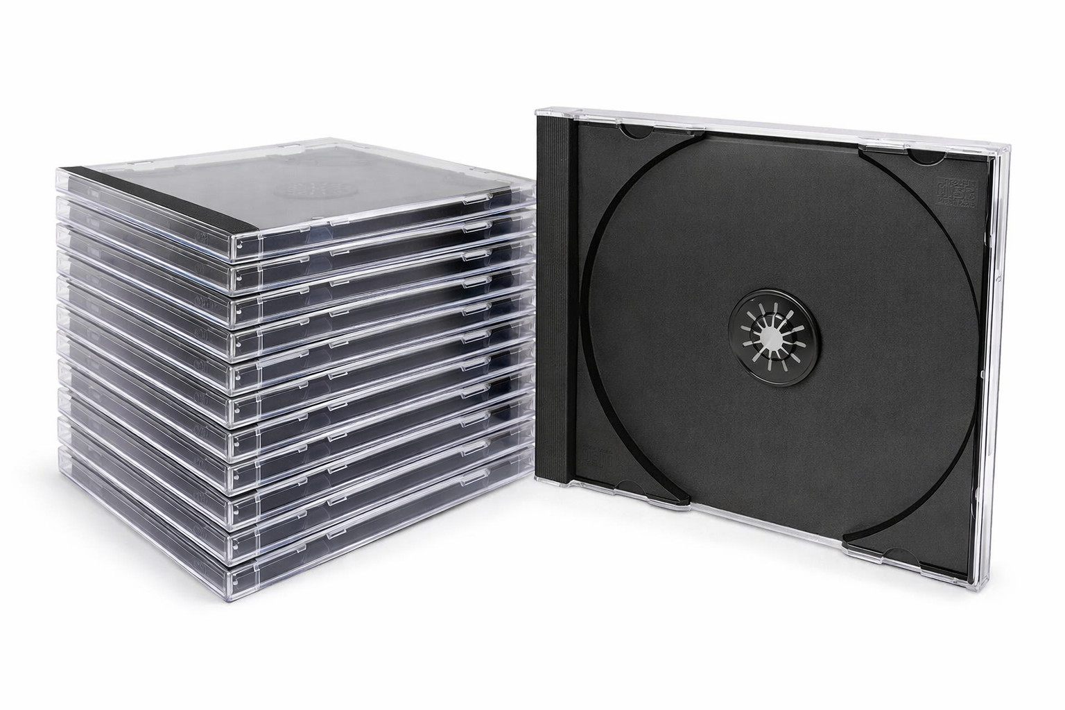 Blank CD Jewel Cases Standard Clear Replacement Multi Pack Lot New