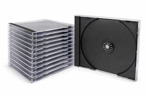 Blank CD Jewel Cases Standard Clear Replacement Multi Pack Lot New