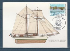 FRd carte bateau  la Belle Poule l'étoile  goelettes école  29  Brest   1996